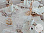 Dekoracje weselne - stół Państwa Młodych - Sala Weselna Casello